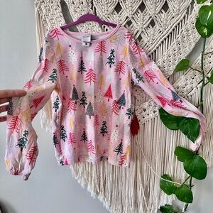 Hanna Andersson Multicolor Tree Print Sweater